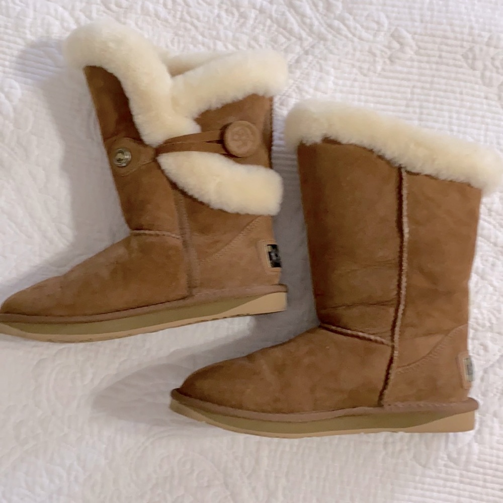 Australia Luxe Collective Nordic Shearling Short Boot Chestnut 7 7.5 38 - Picture 8 of 15